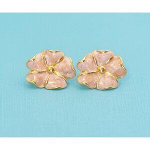 Vintage Art Nouveau Dainty Floral Stud Earrings by Sarah Coventry - E6
